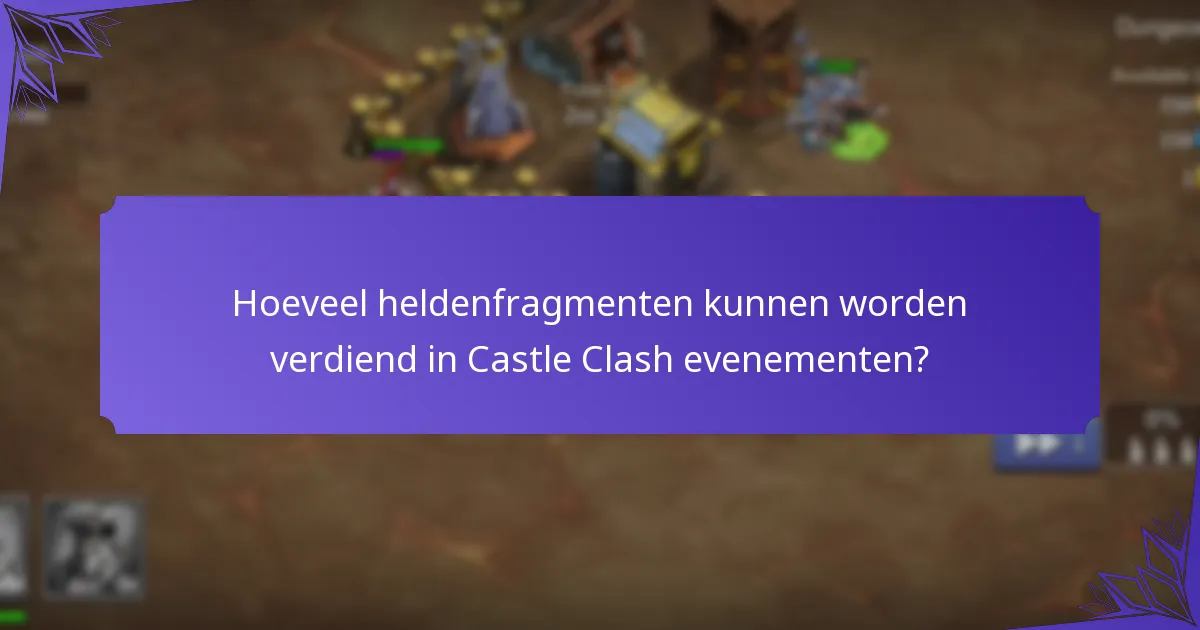 Wat zijn de mijlpaalprijzen in Castle Clash evenementen?