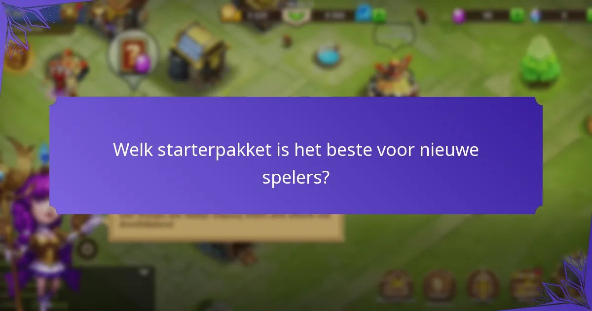 Wanneer worden starterspakketten vernieuwd of gewijzigd?