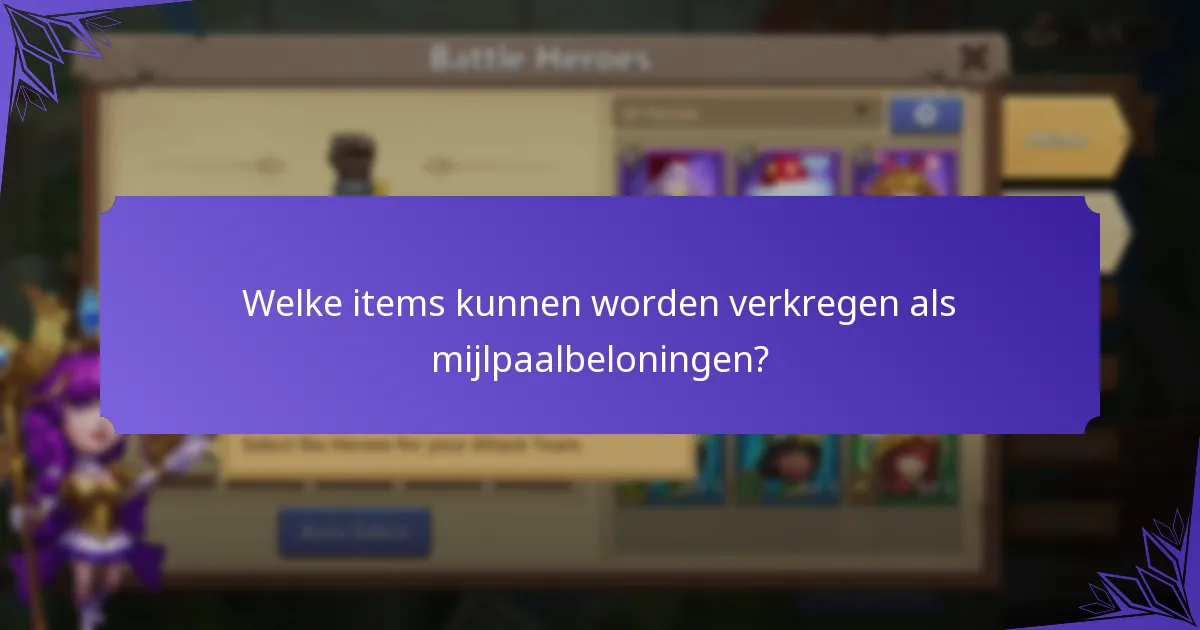 Hoe verhouden mijlpaalprijzen zich tot andere beloningen in Castle Clash?
